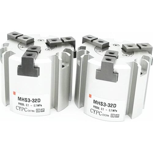 MHS3-16D MHS3-20D MHS3-25D MHS3-32D MHS3-40D MHS3-50D Parallel Style Air Gripper/3-Finger Type MHS series pneumatic cylinder