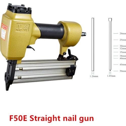 F50E pneumatic nail gun does not jam nails Nailer Woodworking Meite straight nail gun pneumatic