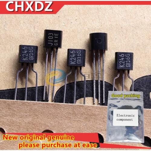 2pairs/5pairs New and Orginal 2SK246 2SJ103 K246 J103 GR grade TO-92 Copper feet Row belt + bag Own inventory
