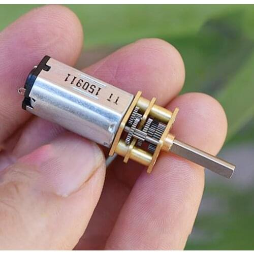 DC 5V 6V ZGA12-N30 Micro Metal Gear Motor Geared Wheel Gear Motor 42-50RPM Slow Speed Large Torque Mini Precision Gearbox 1:240