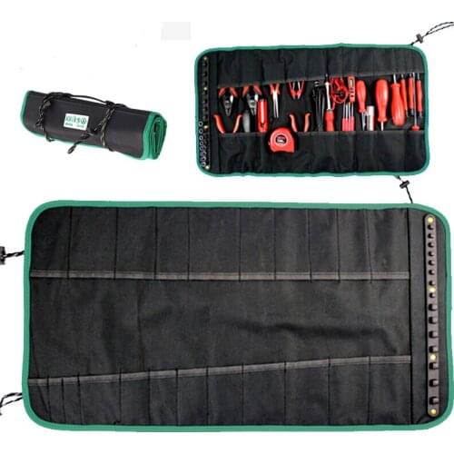 LAOA 600D Oxford Cloth Rolling Tool Bag Portable Screwdrivers Toolkit Anti Abrasion Rain Proof Mini Pliers Electrician Workbag