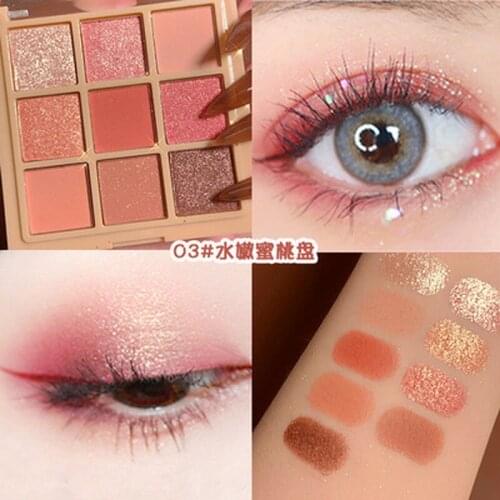 9 Colors All Matte Eyeshadow Palette Eyeshadow Primer Waterproof Glitter Nude Eye Pigment Matte Shimmer Eye shadow Powder