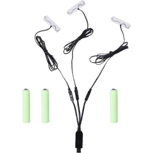 USB to 3 LR6 AA Battery Eliminator Cable for AA battery Powered Radio Gameboy Lamp Remote Control Cordless phone