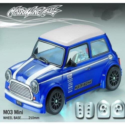 1set M03 Mini 1/10 1:10 M car PC body shell 210mm wheelbase Transparent clean no painted drift body shell for RC CARTEN M car