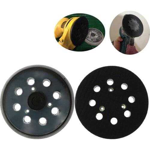 1pc 5 Inch 8 Holes 125mm Hook Loop Sanding Backing Pad Electric Makita Orbital Sander Sanding Discs Porter Cable Backup Pad New