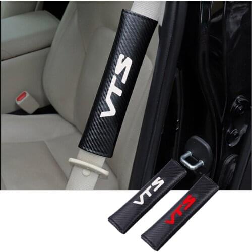 2pcs PU Car Seat Belt Cover Car Seat belt shoulder Pads VTS Sport Racing For Citroen C4 C3 C5 C6 C8 XSARA Picasso Auto Part
