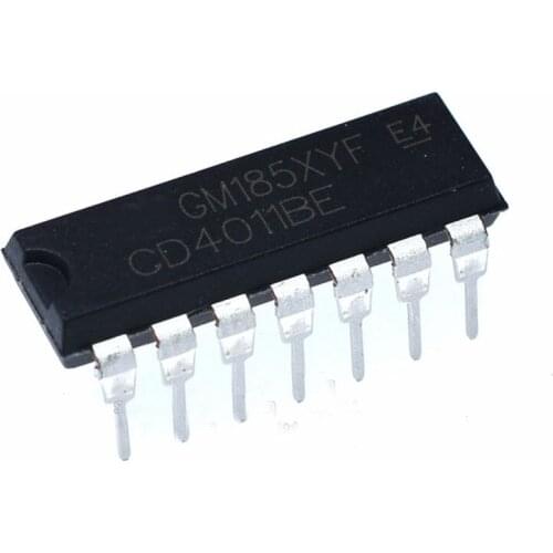 20pcs/lot new in-line CD4011BE 42 input and non-door DIP-14