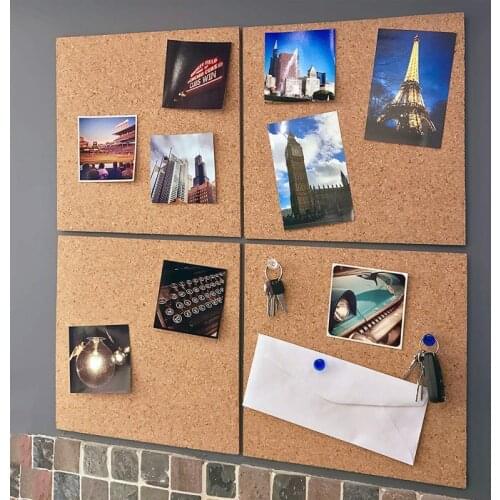2021 1pc Stickers Photo Background Cork Board Wall Message Office Multifunction Self Adhesive Bulletin Home Wood Frame New