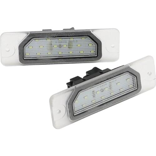 2x Car 18 Smd LED E4 Approved LED License Plate Lamp Lights for Nissan CEFIRO A33 99~03 For MAXIMA 00~06 for Fuga 09-up