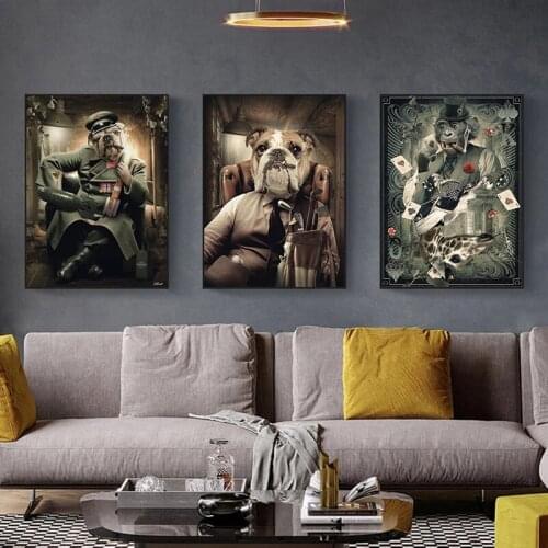 Abstract Animal Graffiti Art Canvas Painting Funny Monkey Posters and Prints Modern Wall Art Pictures for Living Room Home Decor