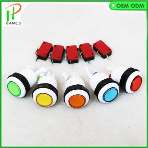 10pcs America Style Arcade Push Button Switch 28MM arcade button for MAME Jamma arcade Microswitch