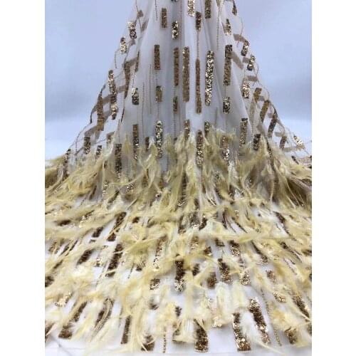 Noble Fashion African Mesh Lace Fabric High Quality Sequins/Beaded French Lace Fabric 3D Applique Mesh Lace For Wedding Sewing