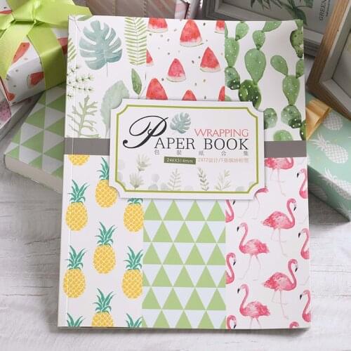 ENO Greeting A4 24 Sheets PAPER DESIGNER Flamingo Style Scrapbooking Paper Pad DIY Vintage Floral Scrapbook Paper Pack