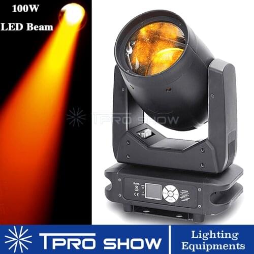 Moving Head 100W Beam LED Prism Spot Stage Lighting Effect Lyre Beam Movinghead DJ Equipment Dmx512 Control For Wedding Disco DJ