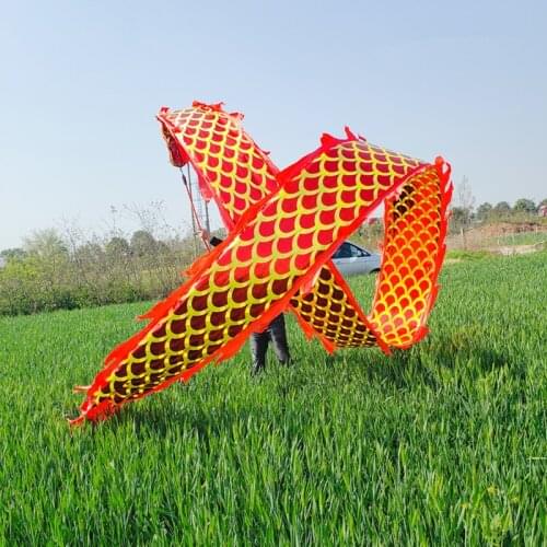 Double-faced Chinese Dragon Dance Props Festival Stage Performance A Chinese New Year Square Dancing Fitness Products