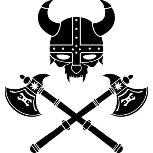 Personality Serious Viking Warrior Symbol Soldier Car Sticker Fashion PVC Window Decoration Waterproof Covering The Body Decal