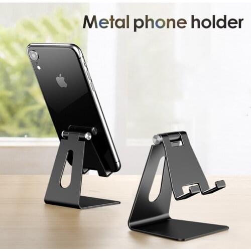 Multicolor Aluminum Metal Phone Holder Desktop Universal Non-slip Mobile Phone Stand Desk Hold for iPhone Samsung Huawei Tablet