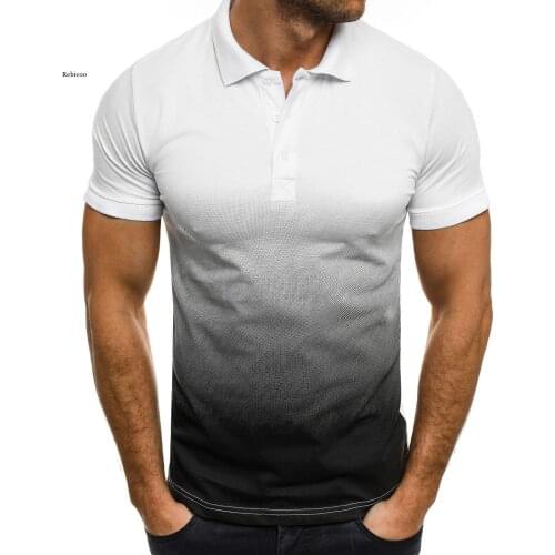Men Polo Men Shirt Short Sleeve Polo Shirt Contrast Color Polo New Clothing Summer Streetwear Casual Fashion Men tops