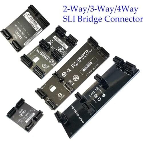 NEW Gigabyte nVidia Card SLI Bridge PCI-E Graphics Connector 2 way Soft 3way 4way Hard Bridge Card for Video Graphics Card