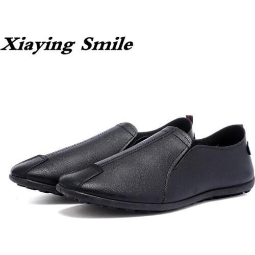 2017 Fashion Summer Season New Bean Leather Shoes Foot Tic Lazy Shoes Convenient for Driving Shoes Outdoor Casual Shoes