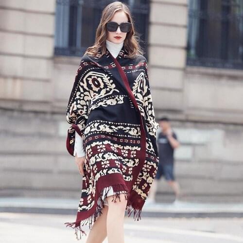 Wool Women Scarves Stoles Elegant Carf Warm Shawl Bandana Scarf Luxury Brand Muslim Hijab Beach Blanket Face Shield Foulard