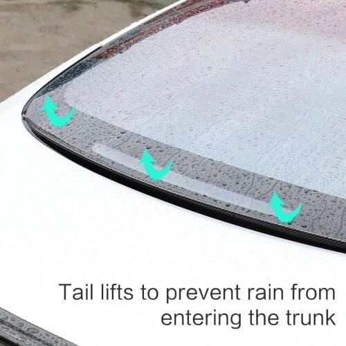 Tesla Water For Retaining Car Wing Carbon Fiber Spoiler Window Water Retaining Wing Car Styling For Tesla Model 3 Car Tail Wing