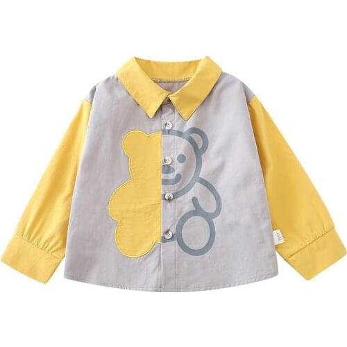 Spring Autumn Baby Boys Cartoon Clothing New Children Girls Cotton Casual Shirt Toddler Fashion Costume Infant Kids Sportswear