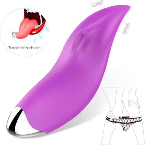 Invisible Tongue Licking Vibrator 9 Speeds Wearable Clitoral Stimulator Panties Vibrating egg Vagina Vibrator Sex Toy For Women