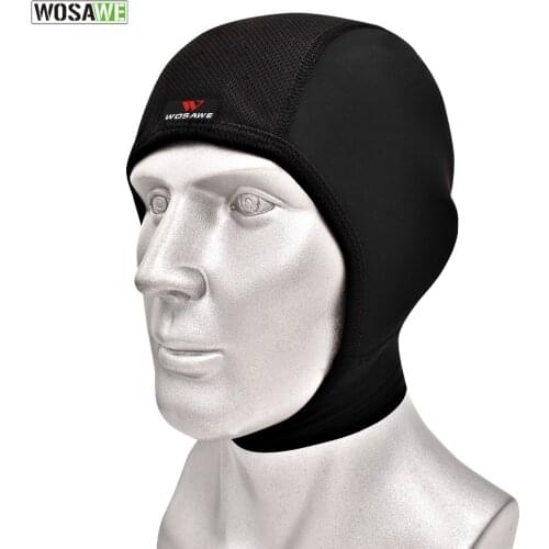 WOSAWE Breathable Cycling Cap Motorcycle Helmet Inner Cap Moisture Wicking Bike Cycle Racing Running Hiking Hat Headgear