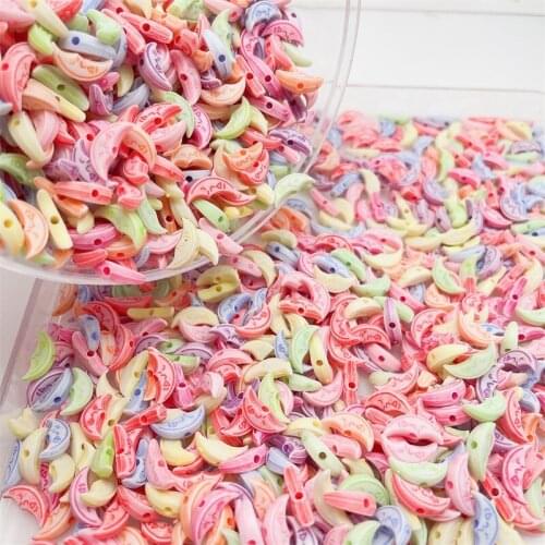 300Pcs Mixed Star Moon Heart Beads Round Spacer Acrylic Beads For Diy Jewelry Making Bracelet Supplies Accessories wholesale