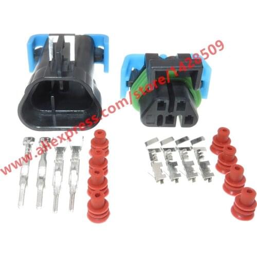 5 Sets 4 Pin Automotive Oxygen Sensor Plug Waterproof Female Male Connectors For BUICK Regal Cruze 12146047 12092839