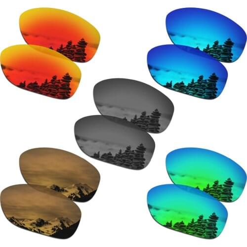 SmartVLT 5 Pairs Polarized Sunglasses Replacement Lenses for Oakley Pit Bull - 5 Colors