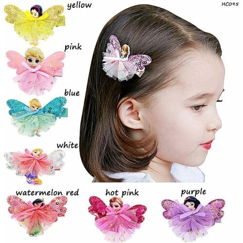 50pcs/lot High quality fancy shiny sequin fabric bowknots with nets , glitter bow hair clip kids hair accessory