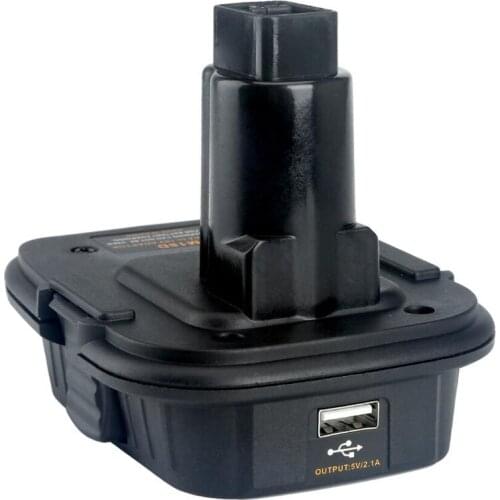 DM18D Battery Converter Adapter USB DCA1820 For DeWalt tool Convert 20V Li-Ion Battery Milwaukee M18 to 18V NiCad NiMh Battery