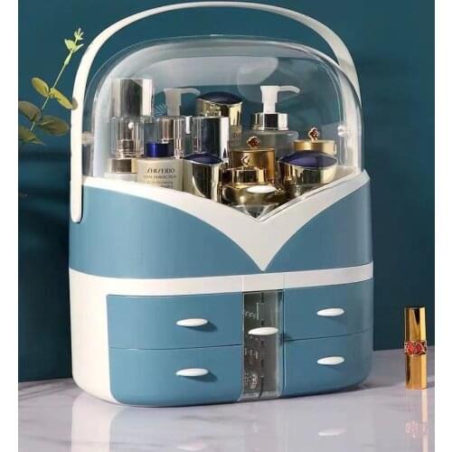 Big Capacity Make Up Organizer Cosmetic Storage Box Jewelry Container Desktop Drawer Makeup Organizer Display Case For Travel