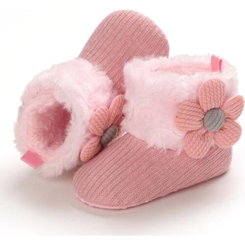 Newborn 0-18M Baby Autumn Winter Snowfield Booties Super Keep Warm Plush Ankle Boots Children Infant Shoes First Walkers