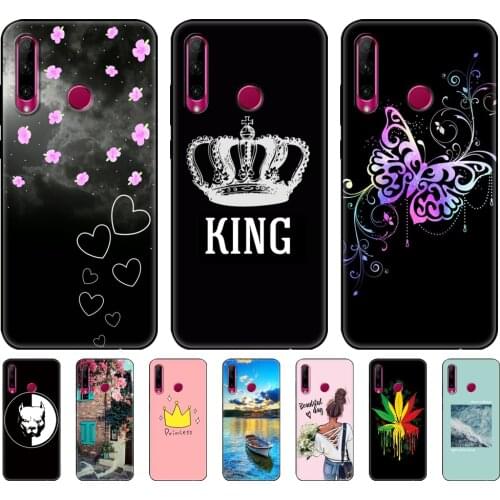 For Honor 10i Case HRY-LX1T Case Silicon tpu Back Cover Phone Case For Huawei Honor 10i Honor10i 10 i 6.21 inch black tpu case