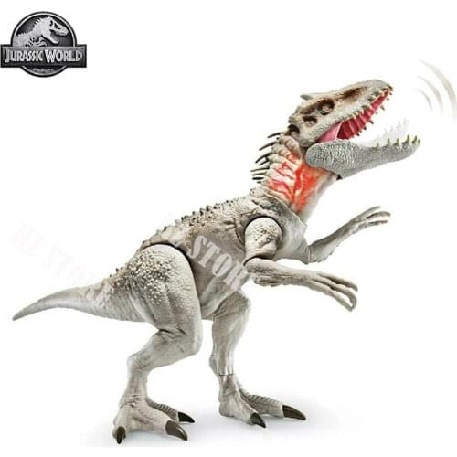 Jurassic World Indominus Rex Dinosaur Toy Tyrannosaurus Biting Movement Ferocious Sound Effect Toys for Kids Birthday Gift GCT95