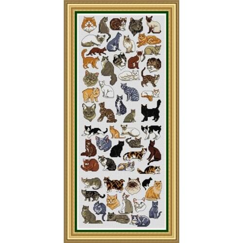 KTF019 Cross Stitch Kit Embroidery Art Homfun Maison Cross Stich Painting Joy Sunday Christmas Decorations For Home Homefun