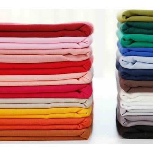 Slub Cotton Linen Fabric Skin-friendly Moisture-absorbing Smooth Breathable Comfortable Clothing Dress Handmade DIY Fabrics