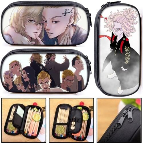 Anime Tokyo Revengers Pencil Bag Ladies Canvas Yoshiro sagano Makeup Bags Portable Pencil Case Children School Supplies Gift