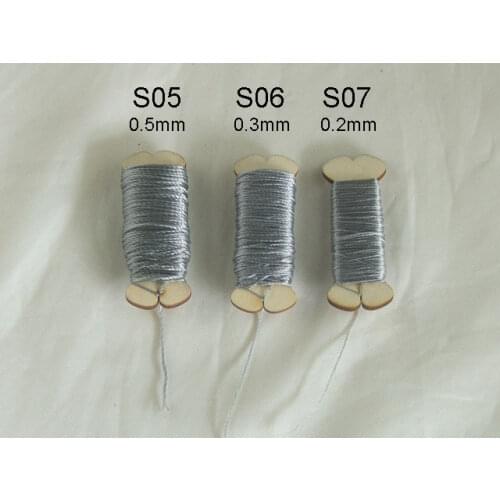 Classical model sailboats accessories Gray silk yarn sail boat rope 3 sizes can choose 1 Reel