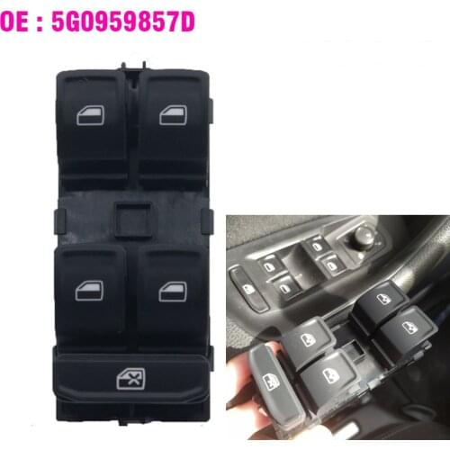 Power Window Switch Control Button 5G0959857D For VW Golf Mk7 Passat B8 Tiguan Touran Seat Ateca Ibiza/ST Leon 2016-2020
