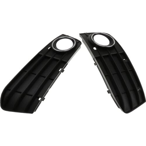 1 Pair Front Bumper Fog Light Grille Cover For Audi A4 A4L B8 2009 2010 2011