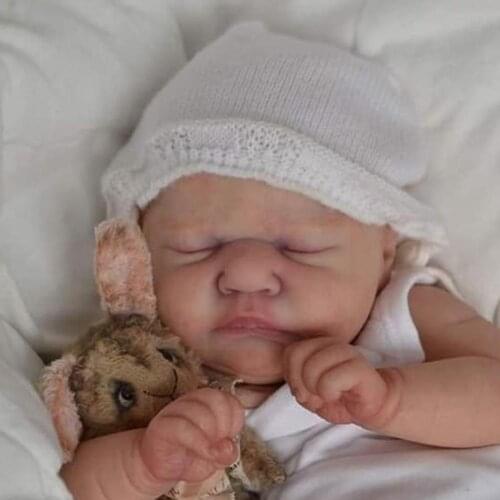 NPK 18Inch Reborn Doll Kit Romilly Limited Edition Soft Kit Lifelike Unfinished Dolls M4Q6