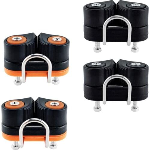4 Pieces Kayak Sailboat Cam Cleat Fast Entry for 3-12mm Rope Ball Bearing