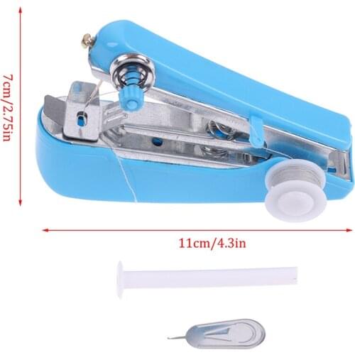 Mini Sewing Machine Creative Simple Sewing Tools Manual Operation Portable Home Travel Small Embroidery Random Colors