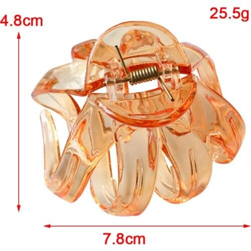 Fashion Women Girls Octopus Shaped Large Hair Clips Thick Hair Plastic Hair Clamp Women Hair Claws