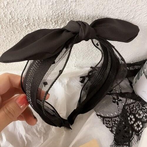 Fashion Luxurious Lace Rhinestone flowers hair hoop Hair Accessories Women Girls Hair Band Hair Ponytail Rope Hairbands headwear