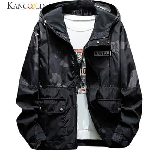KANCOOLD Mens Clothing New Fashion Casual regular Hoodies Coat Men Autumn Spring Printed Long Sleeve Hooded Outwear Tops Dec17